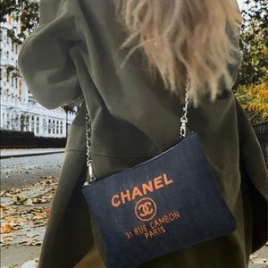 Chanel Denim Deauville pouch & cross-body